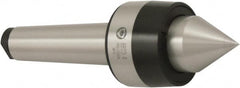 Bison - MT6 Morse Taper Shank, 90mm Head Diam, Live Center - 3,000 Max RPM, 60.5mm Point Diam, 2.46" Point Len, 3,086 Lb Max Workpc, Standard Point - A1 Tooling