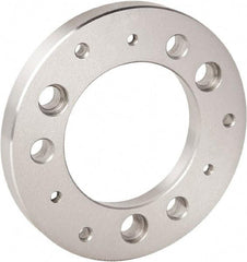 Bison - Adapter Back Plate for 5" Diam Bison Power Lathe Chucks - A2-4 Mount, 61mm Through Hole Diam - A1 Tooling