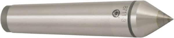 Bison - 2.51" Head Diam, Standard Point Solid Dead Center - 6MT Morse Taper, 18mm Point Diam - A1 Tooling