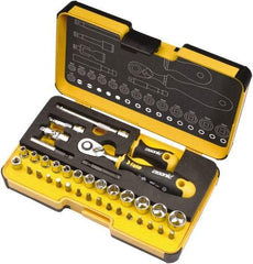 Felo - 36 Piece 1/4" Drive Ratchet Socket Set - Comes in Strongbox Case - A1 Tooling