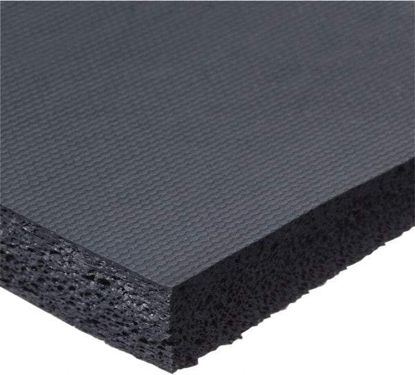 Value Collection - 1/8" Thick x 2" Wide x 10' Long Blue Closed Cell Silicone Foam Rubber Roll - Stock Length, Plain Back, -100°F to 500°F - A1 Tooling