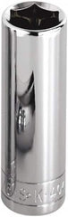 SK - 5/8", 1/2" Drive, Deep Hand Socket - 6 Points, Steel, Chrome Finish - A1 Tooling