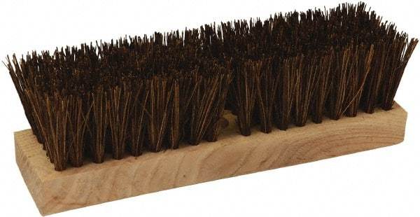 O-Cedar - 2" Bristle Length, Palmyra Deck Scrub Brush - 10" Long x 3" Wide Head, 10" OAL, Black, Wood Block - A1 Tooling