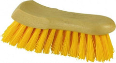 O-Cedar - 1-3/8" Bristle Length, Polypropylene Utility Scrub Brush - 6" Long x 3" Wide Head, 6" OAL, Beige, Plastic Block - A1 Tooling