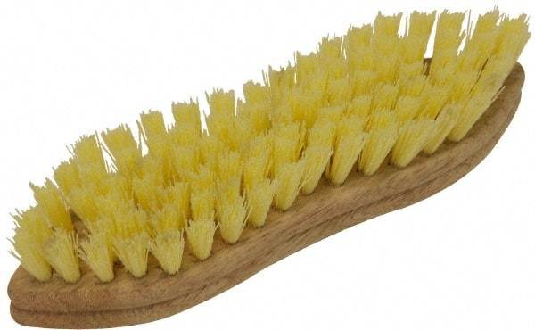 O-Cedar - 1" Bristle Length, Polypropylene Scrub Brush - 9" Long x 2-1/2" Wide Head, 9" OAL, Beige, Foam Block - A1 Tooling