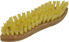 O-Cedar - 1" Bristle Length, Tampico Scrub Brush - 11" Long x 3" Wide Head, 11" OAL, Beige, Wood Block - A1 Tooling