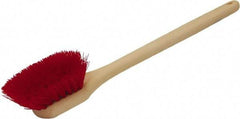 O-Cedar - 2" Bristle Length, Polypropylene Utility Scrub Brush - 20" Long x 3" Wide Head, 20" OAL, Red, Plastic Block - A1 Tooling