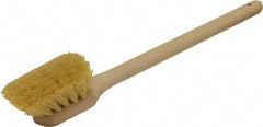 O-Cedar - 2" Bristle Length, Tampico Utility Scrub Brush - 20" Long x 3" Wide Head, 20" OAL, Beige, Wood Block - A1 Tooling