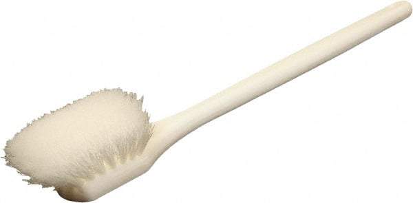 O-Cedar - 2" Bristle Length, Nylon Utility Scrub Brush - 20" Long x 3" Wide Head, 20" OAL, White, Foam Block - A1 Tooling