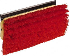 O-Cedar - 2" Bristle Length, Polypropylene Scrub Brush - 10" Long x 5" Wide Head, 10" OAL, Red, Plastic Block - A1 Tooling