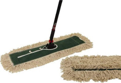 O-Cedar - 60" Long x 24" Wide Cotton & Metal Dust Mop Kit - White, Green & Black, Snap-On - A1 Tooling