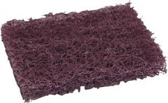 O-Cedar - 6" Long x 3-1/2" Wide x 7/8" Thick Scouring Pad - Heavy-Duty, Purple - A1 Tooling