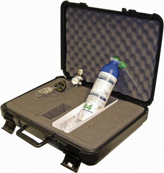 GfG - LEL, Oxygen, Carbon Monoxide, Hydrogen Sulfide Calibration Gas - Aluminum Cylinder, Includes Calibration Adapter, Tubing, 4-Way Calibration Gas, ABS Carrying Case & Fixed Flow Regulator - A1 Tooling