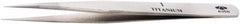 Aven - 4-1/2" OAL 1 Precision Tweezers - Fine Straight Point - A1 Tooling