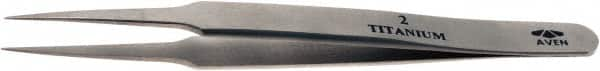 Aven - 4-3/4" OAL 2-SA Precision Tweezers - Fine Straight Point - A1 Tooling