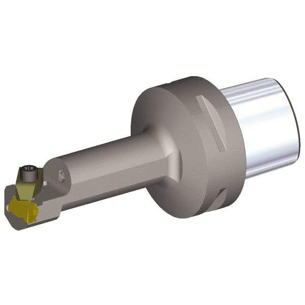 Kennametal - Insert Style NG 2R, 100mm Head Length, Left Hand Cut, Internal Modular Threading Cutting Unit Head - System Size PSC63, 13mm Center to Cutting Edge, Series Top Notch - A1 Tooling