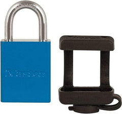 Master Lock - 1.84 Inch Long, Black, TPE Padlock Cover - Compatible with 1-1/2 Inch Wide Aluminum Bodied Padlocks and 1/4 Inch Shackle Diameter, Use with 6835 Series Master Lock and A1100 Series American Lock - A1 Tooling