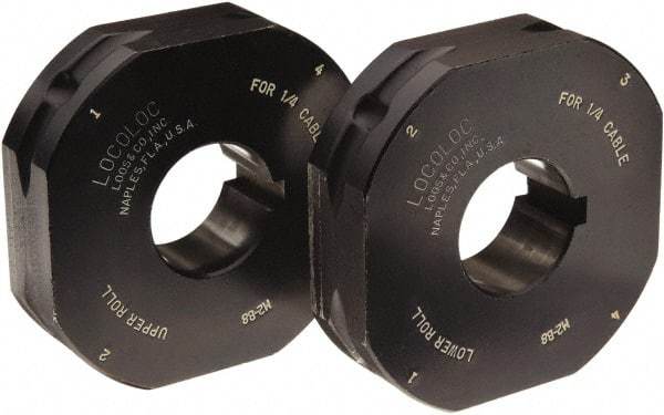 Loos & Co. - 1/4" Ball Terminal Roll Crimping Die - Metal/Black - A1 Tooling