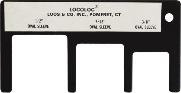 Loos & Co. - 3/8 to 1/2 Inch Range, Wire and Sheet Metal Gage - Use with Cable Sleeve Swaging - A1 Tooling