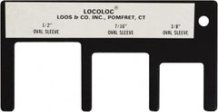 Loos & Co. - 3/8 to 1/2 Inch Range, Wire and Sheet Metal Gage - Use with Cable Sleeve Swaging - A1 Tooling