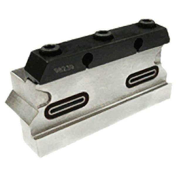 Iscar - Tool Block Style TGTBU, 32mm Blade Height, 100mm OAL, 51.4mm OAH, Indexable Cutoff Blade Tool Block - 20mm Shank Height, 19mm Shank Width, Through Coolant, Series JetHPLine - A1 Tooling