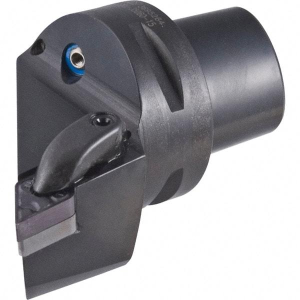 Iscar - Right Hand Cut, Size C6, DN.. Insert Compatiblity, External Modular Turning & Profiling Cutting Unit Head - 45mm Ctr to Cutting Edge, 65mm Head Length, Through Coolant, Series Isoturn - A1 Tooling