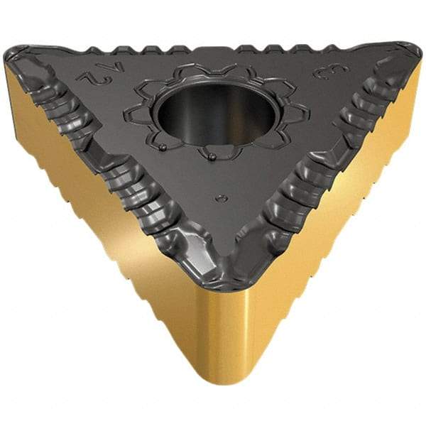 Iscar - TNMG331 F3P Grade IC8250 Carbide Turning Insert - TiCN/Al2O3/TiN Finish, 60° Triangle, 3/8" Inscr Circle, 3/16" Thick, 1/64" Corner Radius - A1 Tooling