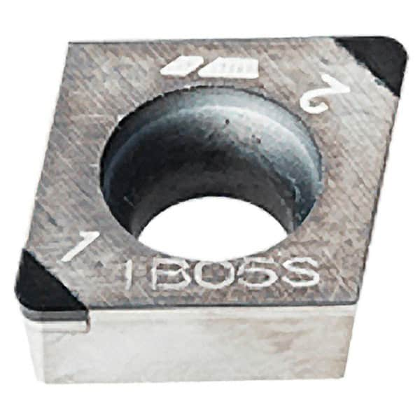 Iscar - CCGW21.51 M2 Grade IB10HC CBN Turning Insert - 80° Diamond, 1/4" Inscr Circle, 3/32" Thick, 1/64" Corner Radius - A1 Tooling