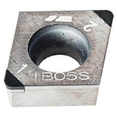 Iscar - CCGW21.51 M2 Grade IB10HC CBN Turning Insert - 80° Diamond, 1/4" Inscr Circle, 3/32" Thick, 1/64" Corner Radius - A1 Tooling