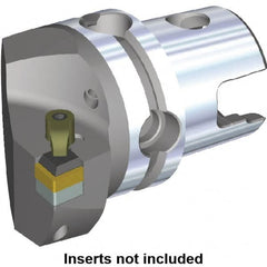 Kennametal - Left Hand Cut, Size KM63, CN.. Insert Compatiblity, Internal or External Modular Turning & Profiling Cutting Unit Head - 43mm Ctr to Cutting Edge, 60mm Head Length, Through Coolant - A1 Tooling