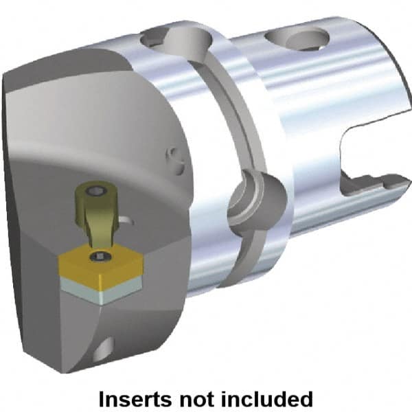 Kennametal - Left Hand Cut, Size KM50, CN.. Insert Compatiblity, Internal or External Modular Turning & Profiling Cutting Unit Head - 35mm Ctr to Cutting Edge, 50mm Head Length, Through Coolant, Series M-Clamping - A1 Tooling