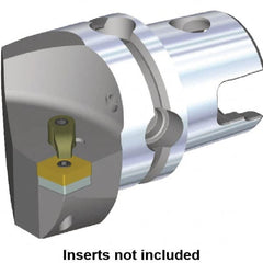 Kennametal - Left Hand Cut, Size KM40, CN.. Insert Compatiblity, Internal or External Modular Turning & Profiling Cutting Unit Head - 27mm Ctr to Cutting Edge, 40mm Head Length, Through Coolant, Series M-Clamping - A1 Tooling