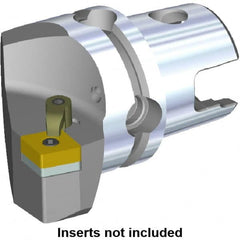 Kennametal - Right Hand Cut, Size KM50, CN.. Insert Compatiblity, Modular Turning & Profiling Cutting Unit Head - 30mm Ctr to Cutting Edge, 50mm Head Length, Through Coolant, Series M-Clamping - A1 Tooling