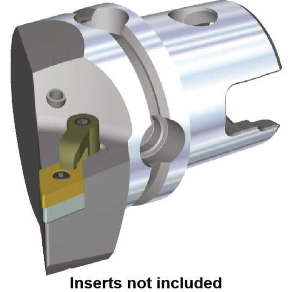 Kennametal - Right Hand Cut, Size KM40, DN.. Insert Compatiblity, Modular Turning & Profiling Cutting Unit Head - 27mm Ctr to Cutting Edge, 40mm Head Length, Through Coolant, Series M-Clamping - A1 Tooling