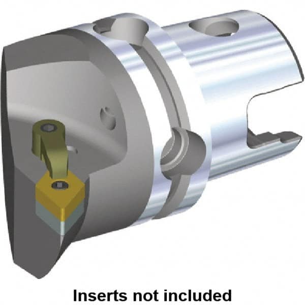 Kennametal - Right Hand Cut, Size KM80, DN.. Insert Compatiblity, Internal or External Modular Turning & Profiling Cutting Unit Head - 53mm Ctr to Cutting Edge, 70mm Head Length, Through Coolant, Series M-Clamping - A1 Tooling