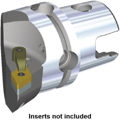 Kennametal - Left Hand Cut, Size KM40, DN.. Insert Compatiblity, Internal or External Modular Turning & Profiling Cutting Unit Head - 27mm Ctr to Cutting Edge, 40mm Head Length, Through Coolant, Series M-Clamping - A1 Tooling