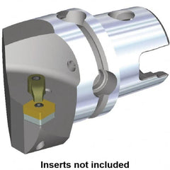 Kennametal - Left Hand Cut, Size KM50, SN.. Insert Compatiblity, Internal or External Modular Turning & Profiling Cutting Unit Head - 35mm Ctr to Cutting Edge, 50mm Head Length, Through Coolant, Series M-Clamping - A1 Tooling