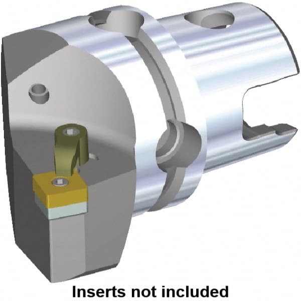 Kennametal - Left Hand Cut, Size KM40, SN.. Insert Compatiblity, Modular Turning & Profiling Cutting Unit Head - 24mm Ctr to Cutting Edge, 40mm Head Length, Through Coolant, Series M-Clamping - A1 Tooling