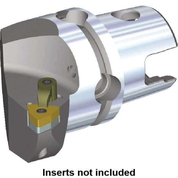 Kennametal - Left Hand Cut, Size KM40, WN.. Insert Compatiblity, Internal or External Modular Turning & Profiling Cutting Unit Head - 27mm Ctr to Cutting Edge, 40mm Head Length, Through Coolant, Series M-Clamping - A1 Tooling