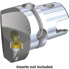 Kennametal - Right Hand Cut, Size KM50, RN.. Insert Compatiblity, Internal or External Modular Turning & Profiling Cutting Unit Head - 35mm Ctr to Cutting Edge, 50mm Head Length, Through Coolant, Series M-Clamping - A1 Tooling