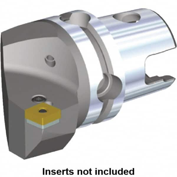 Kennametal - Right Hand Cut, Size KM40, CN.. Insert Compatiblity, Internal or External Modular Turning & Profiling Cutting Unit Head - 27mm Ctr to Cutting Edge, 40mm Head Length, Through Coolant, Series Kenlever - A1 Tooling