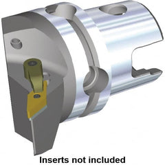 Kennametal - Right Hand Cut, Size KM40, VN.. Insert Compatiblity, Modular Turning & Profiling Cutting Unit Head - 27mm Ctr to Cutting Edge, 50mm Head Length, Through Coolant, Series M-Clamping - A1 Tooling