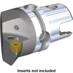 Kennametal - Right Hand Cut, Size KM40, DN.. Insert Compatiblity, Internal or External Modular Turning & Profiling Cutting Unit Head - 27mm Ctr to Cutting Edge, 40mm Head Length, Through Coolant, Series Kenlever - A1 Tooling