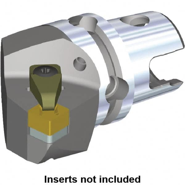 Kennametal - Right Hand Cut, Size KM50, SN.. Insert Compatiblity, Internal or External Modular Turning & Profiling Cutting Unit Head - 35mm Ctr to Cutting Edge, 50mm Head Length, Through Coolant - A1 Tooling