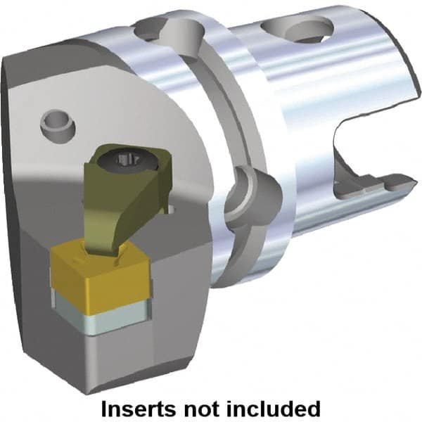 Kennametal - Left Hand Cut, Size KM50, SN.X Insert Compatiblity, Modular Turning & Profiling Cutting Unit Head - 35mm Ctr to Cutting Edge, 50mm Head Length, Through Coolant - A1 Tooling