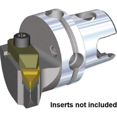 Kennametal - V.GR.. Insert, 40mm Head Length, Modular Grooving Cutting Unit Head - Left Hand Cut, System Size KM40, Through Coolant, Series Top Notch - A1 Tooling