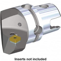 Kennametal - Left Hand Cut, Size KM40, SN.. Insert Compatiblity, Internal or External Modular Turning & Profiling Cutting Unit Head - 27mm Ctr to Cutting Edge, 40mm Head Length, Through Coolant, Series Kenlever - A1 Tooling