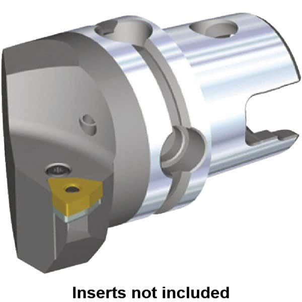 Kennametal - Left Hand Cut, Size KM50, WN.. Insert Compatiblity, Internal or External Modular Turning & Profiling Cutting Unit Head - 35mm Ctr to Cutting Edge, 50mm Head Length, Through Coolant, Series Kenlever - A1 Tooling