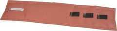 Hi-Temp - 48" High x 12" Wide x 1" Thick Coated Fiberglass Pipeline Cooling Wrap - Pink on White - A1 Tooling