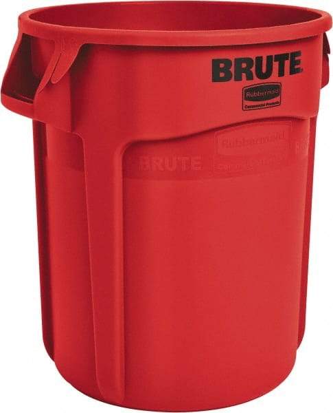 Rubbermaid - 20 Gal Red Round Trash Can - Polyethylene, 22.88" High - A1 Tooling